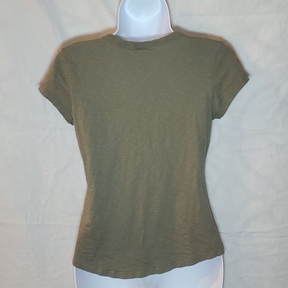 4/$20 Max Studio army green top sz S - Picture 6 of 13